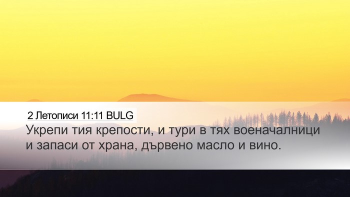 2 Летописи 11:11 BULG Bible Verse Image