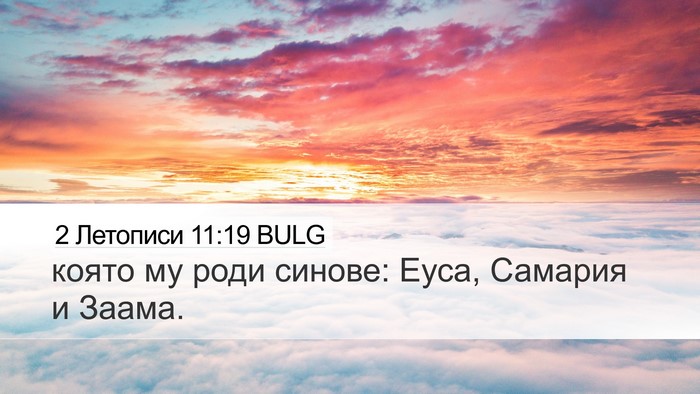 2 Летописи 11:19 BULG Bible Verse Image