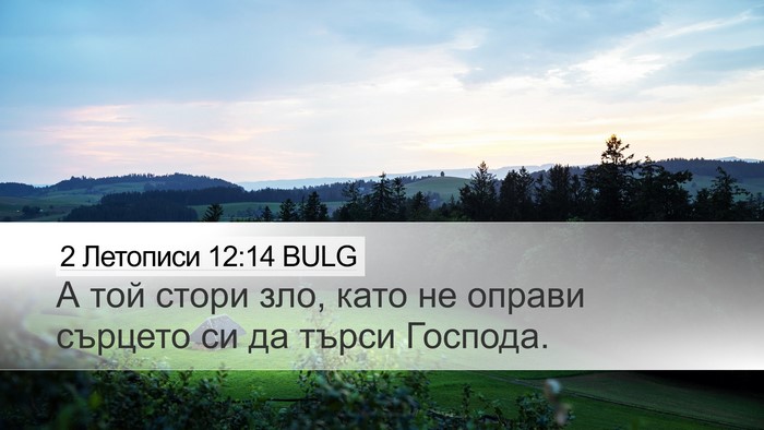 2 Летописи 12:14 BULG Bible Verse Image