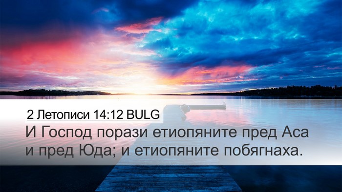 2 Летописи 14:12 BULG Bible Verse Image