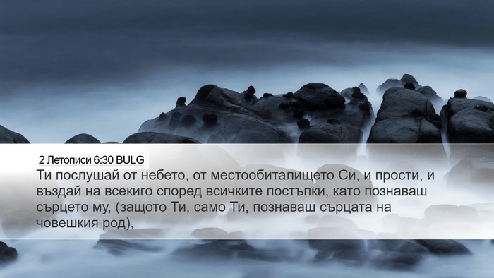 2 Летописи 6:30 BULG Bible Verse Image