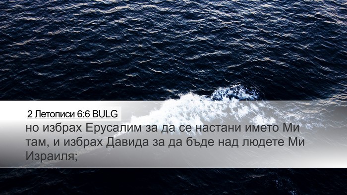 2 Летописи 6:6 BULG Bible Verse Image