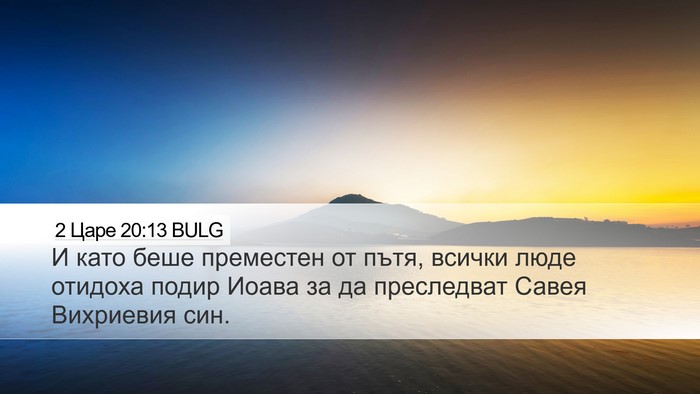 2 Царе 20:13 BULG Bible Verse Image