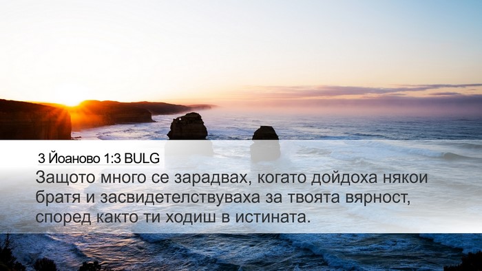 3 Йоаново 1:3 BULG Bible Verse Image