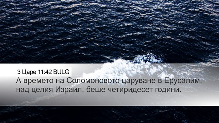 3 Царе 11:42 BULG Bible Verse Image