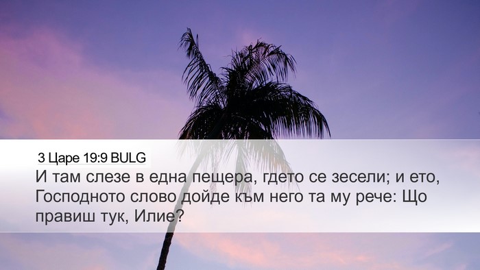 3 Царе 19:9 BULG Bible Verse Image