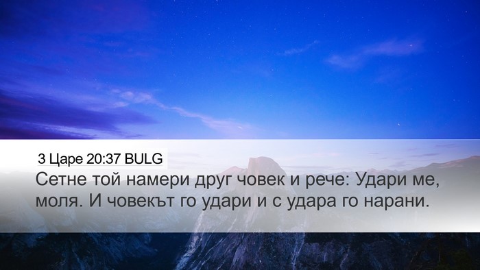 3 Царе 20:37 BULG Desktop Wallpaper - Сетне той намери друг - Desktop Bible Verse Wallpaper