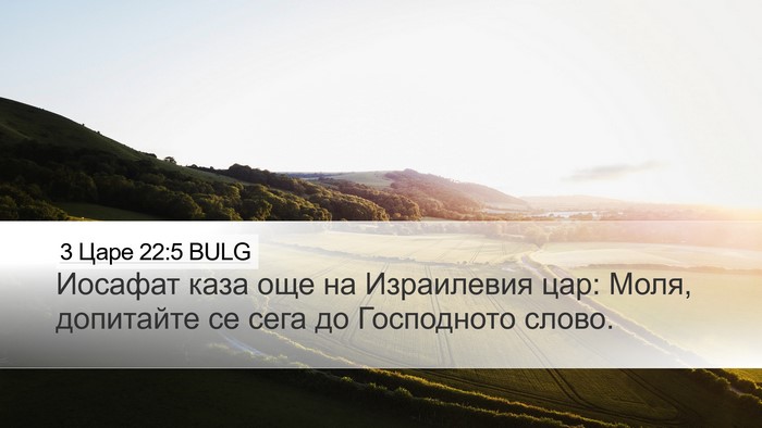 3 Царе 22:5 BULG Desktop Wallpaper - Иосафат каза още на - Desktop Bible Verse Wallpaper