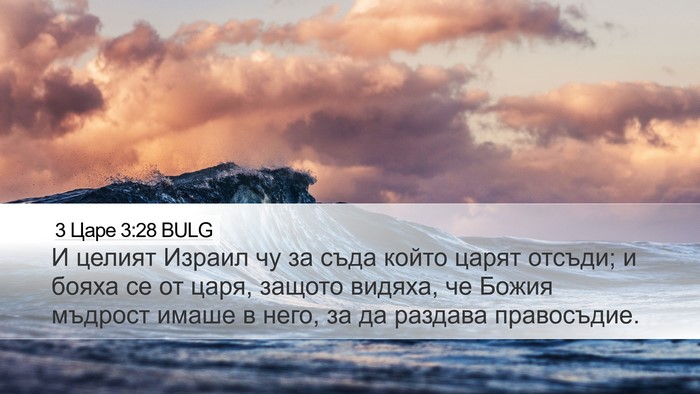 3 Царе 3:28 BULG Bible Verse Image