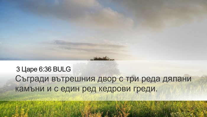 3 Царе 6:36 BULG Bible Verse Image