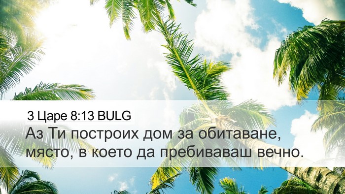3 Царе 8:13 BULG Bible Verse Image