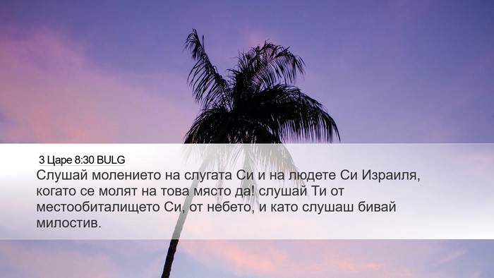 3 Царе 8:30 BULG Bible Verse Image