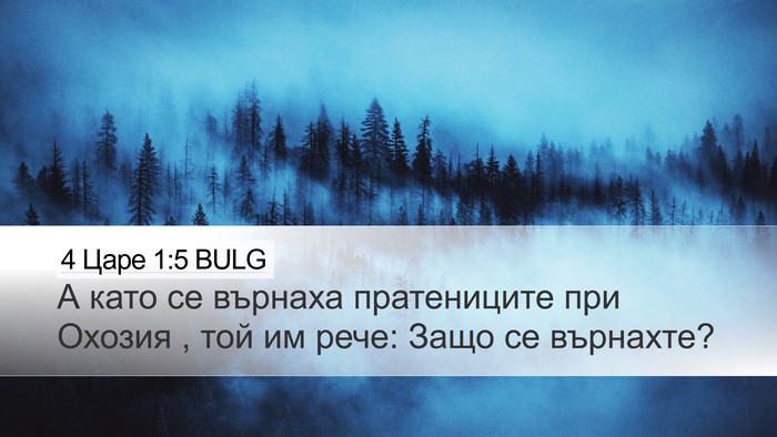 4 Царе 1:5 BULG Desktop Wallpaper - А като се върнаха - Desktop Bible Verse Wallpaper