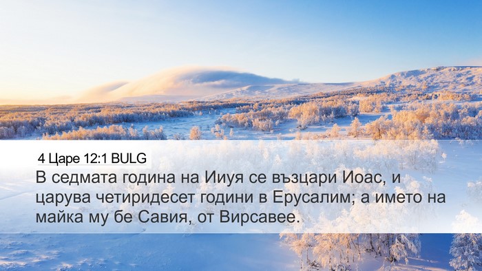 4 Царе 12:1 BULG Desktop Wallpaper - В седмата година на Ииуя се - Desktop Bible Verse Wallpaper