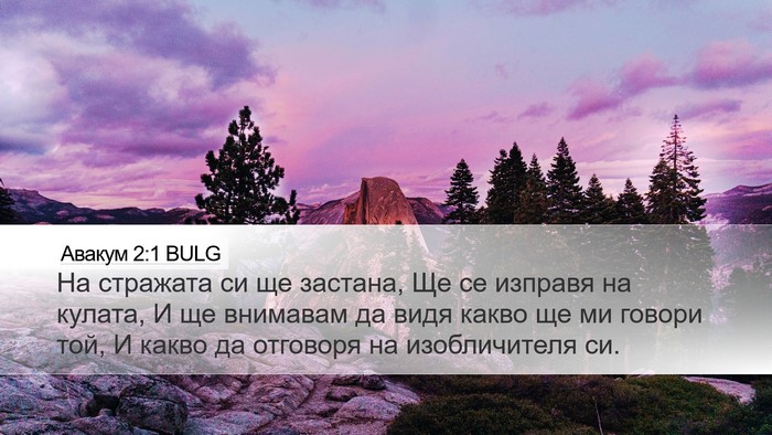 Авакум 2:1 BULG Bible Verse Image