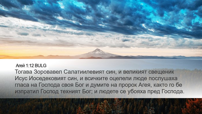 Агей 1:12 BULG Bible Verse Image