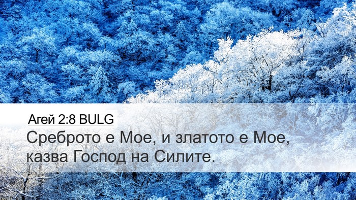 Агей 2:8 BULG Bible Verse Image