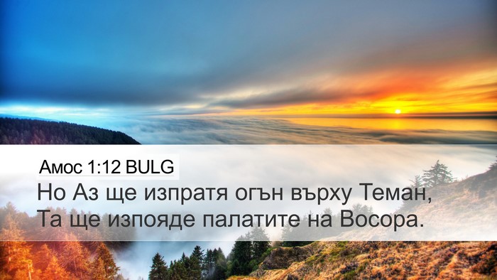 Амос 1:12 BULG Bible Verse Image