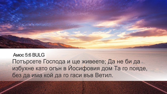 Амос 5:6 BULG Bible Verse Image