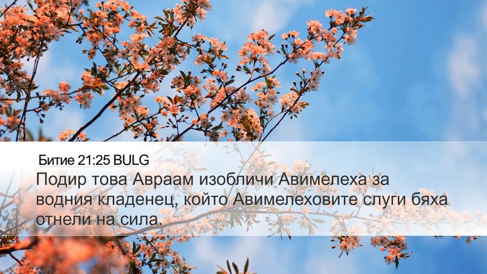 Битие 21:25 BULG Bible Verse Image