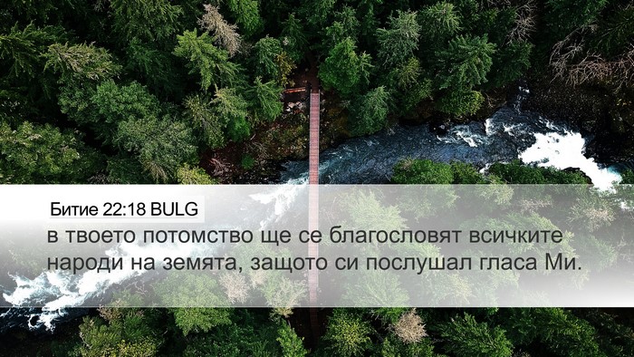 Битие 22:18 BULG Bible Verse Image