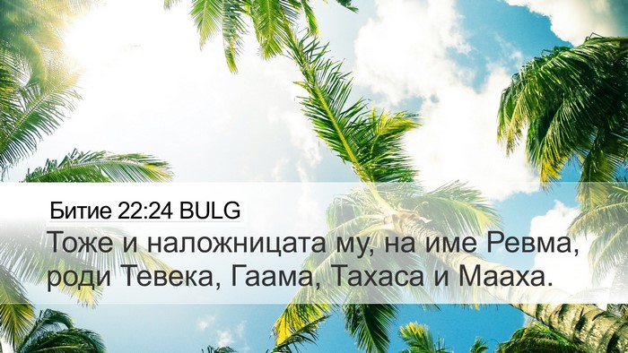 Битие 22:24 BULG Bible Verse Image