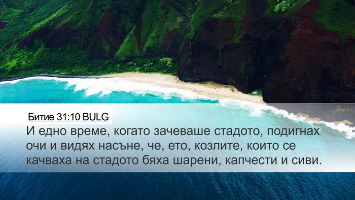 Битие 31:10 BULG Bible Verse Image