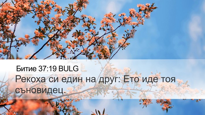 Битие 37:19 BULG Bible Verse Image