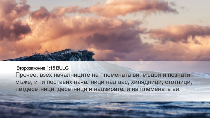 Второзаконие 1:15 BULG Bible Verse Image