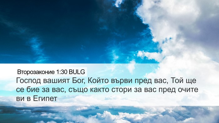 Второзаконие 1:30 BULG Bible Verse Image