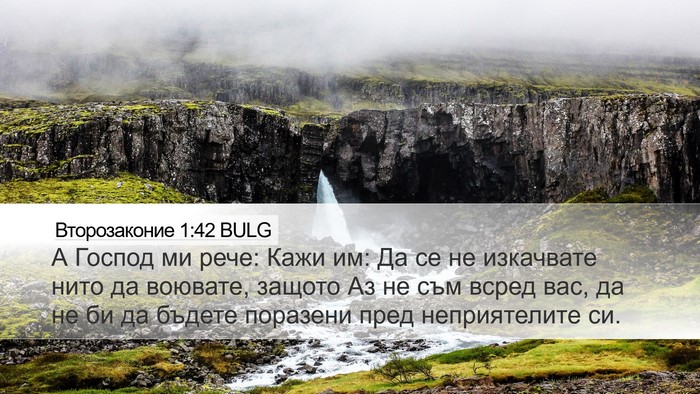 Второзаконие 1:42 BULG Bible Verse Image