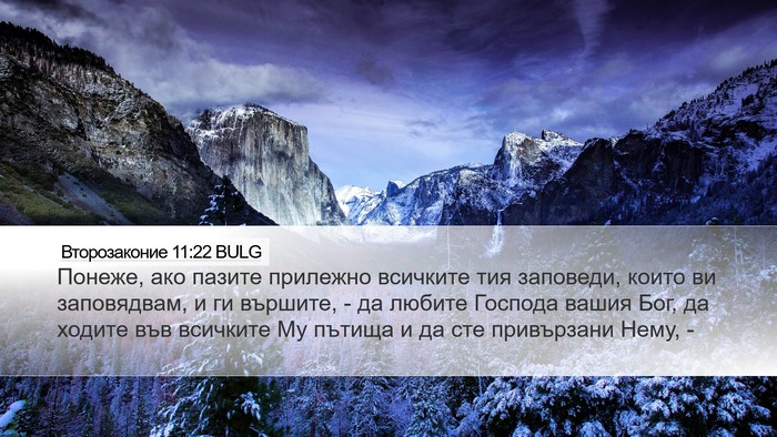 Второзаконие 11:22 BULG Bible Verse Image