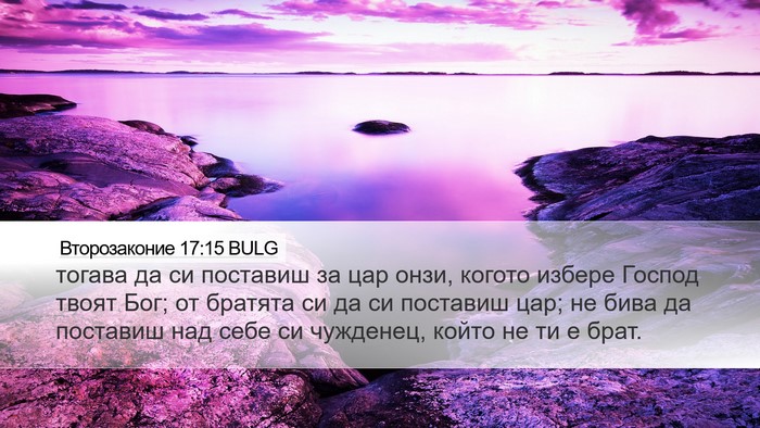 Второзаконие 17:15 BULG Bible Verse Image