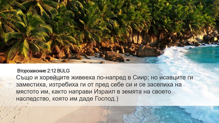 Второзаконие 2:12 BULG Bible Verse Image