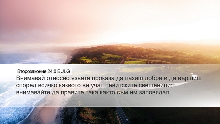 Второзаконие 24:8 BULG Bible Verse Image