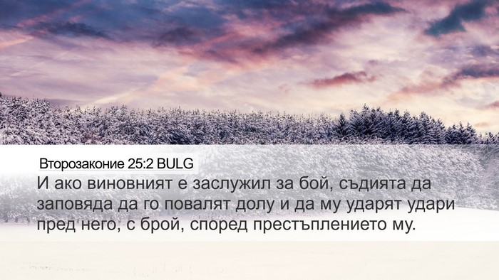 Второзаконие 25:2 BULG Bible Verse Image