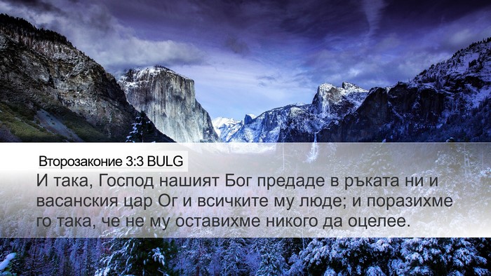 Второзаконие 3:3 BULG Desktop Wallpaper - И така, Господ нашият Бог - Desktop Bible Verse Wallpaper