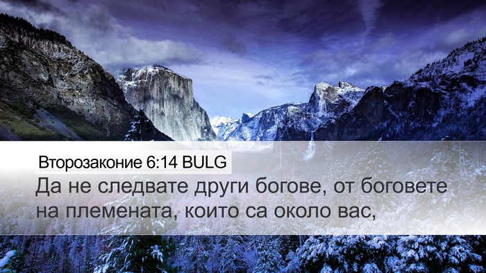 Второзаконие 6:14 BULG Bible Verse Image