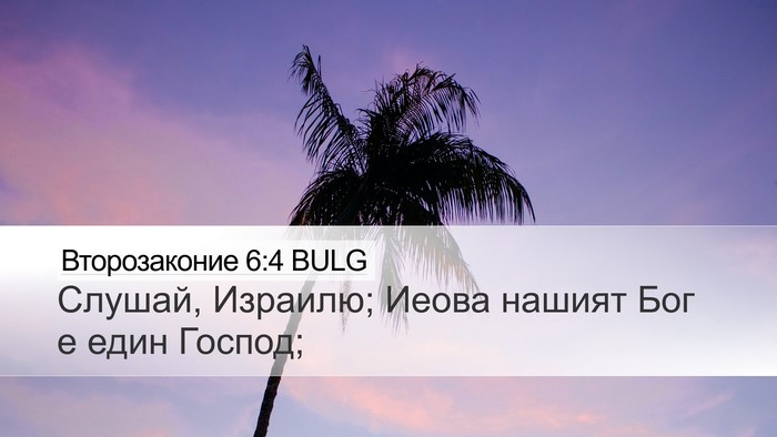 Второзаконие 6:4 BULG Bible Verse Image