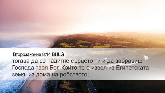 Второзаконие 8:14 BULG Bible Verse Image