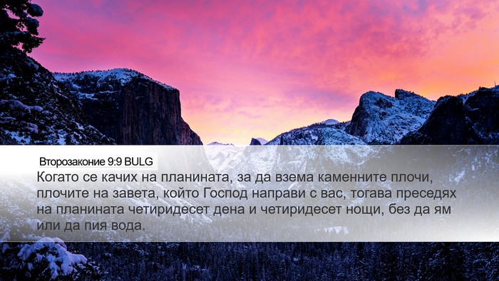 Второзаконие 9:9 BULG Bible Verse Image