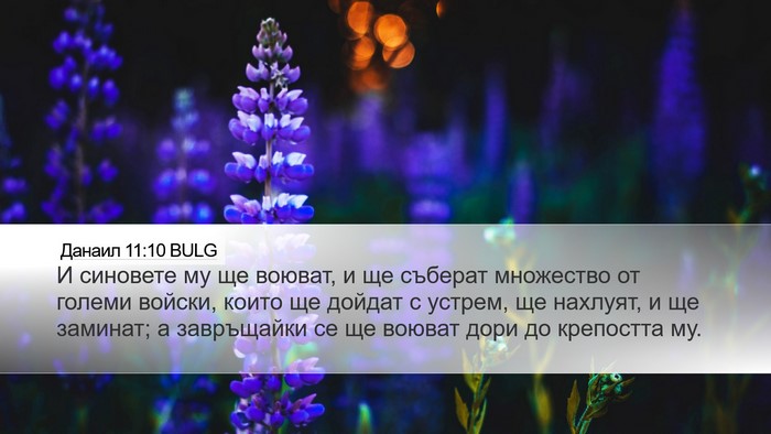 Данаил 11:10 BULG Bible Verse Image