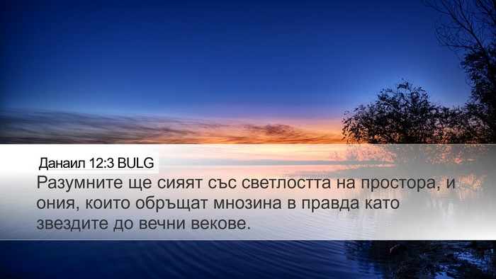 Данаил 12:3 BULG Bible Verse Image
