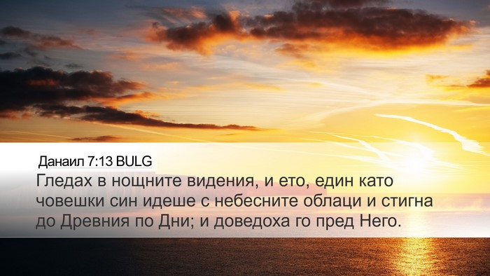 Данаил 7:13 BULG Bible Verse Image
