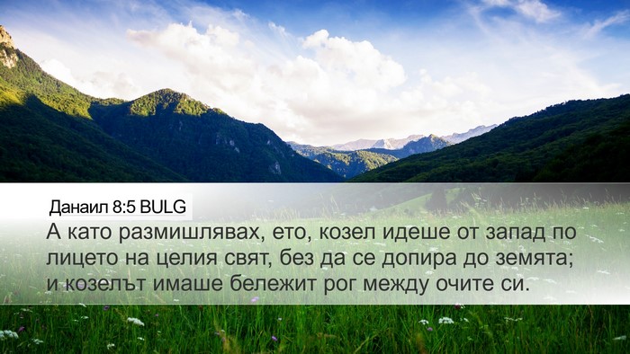 Данаил 8:5 BULG Bible Verse Image