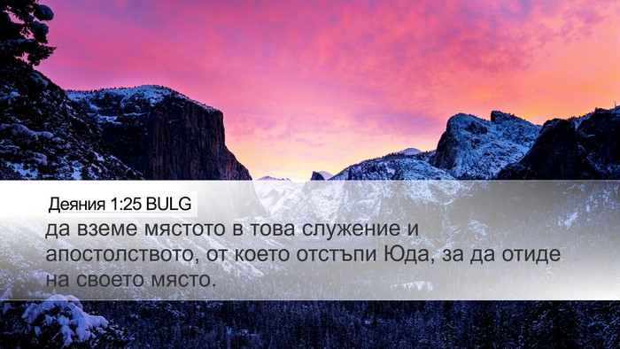 Деяния 1:25 BULG Bible Verse Image