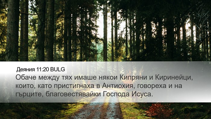 Деяния 11:20 BULG Bible Verse Image