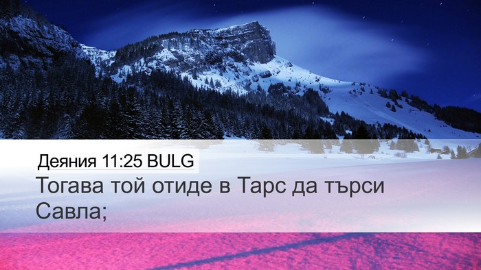Деяния 11:25 BULG Bible Verse Image