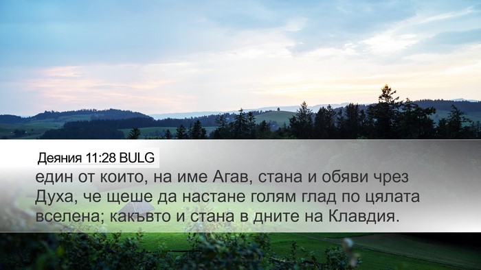Деяния 11:28 BULG Bible Verse Image