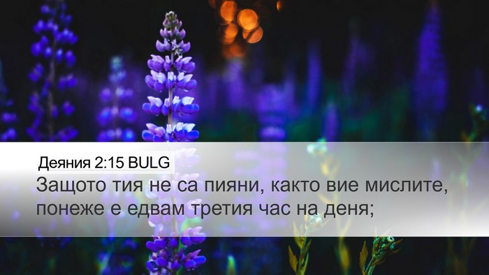 Деяния 2:15 BULG Bible Verse Image
